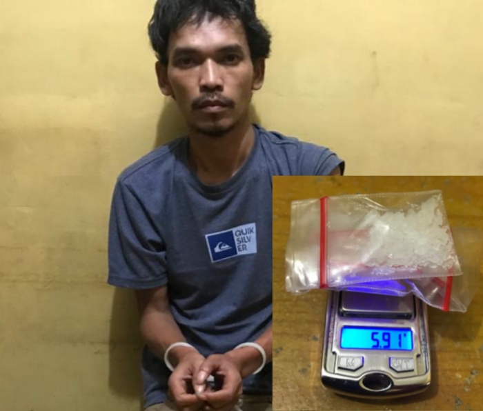 Kiobong Bersama Sabu-sabu 5,91 gram Ditangkap Sat Narkoba Polres Simalungun