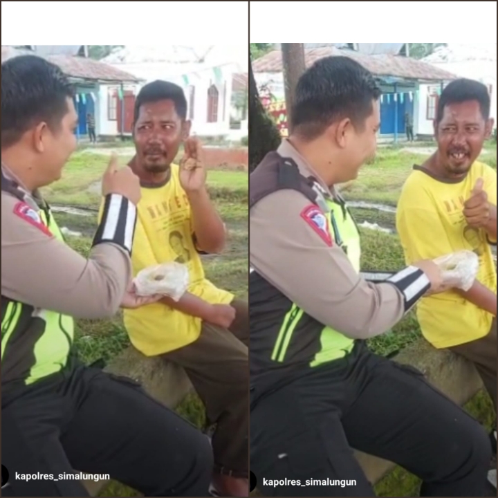 Personel Satlantas Polres Simalungun Tolong ODGJ