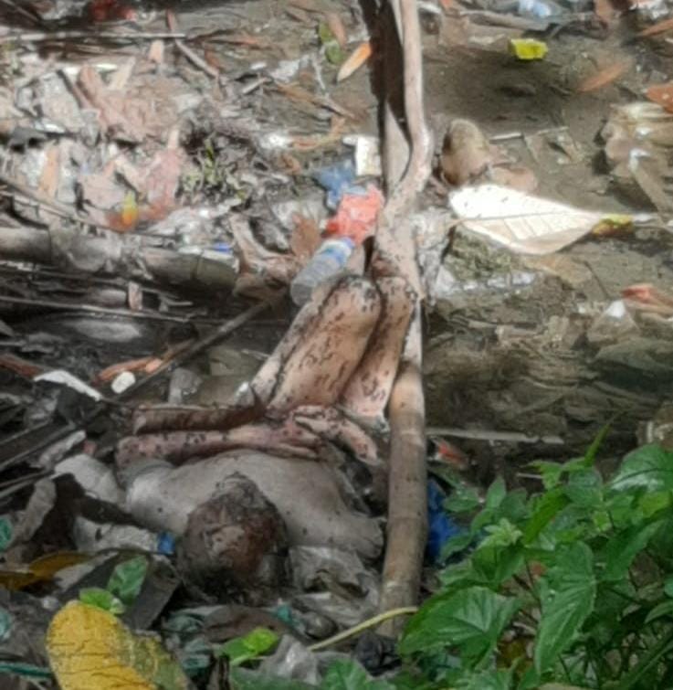 Warga Bangun Gemparkan Temuan Mayat Di Aliran Parit Polres Simalungun