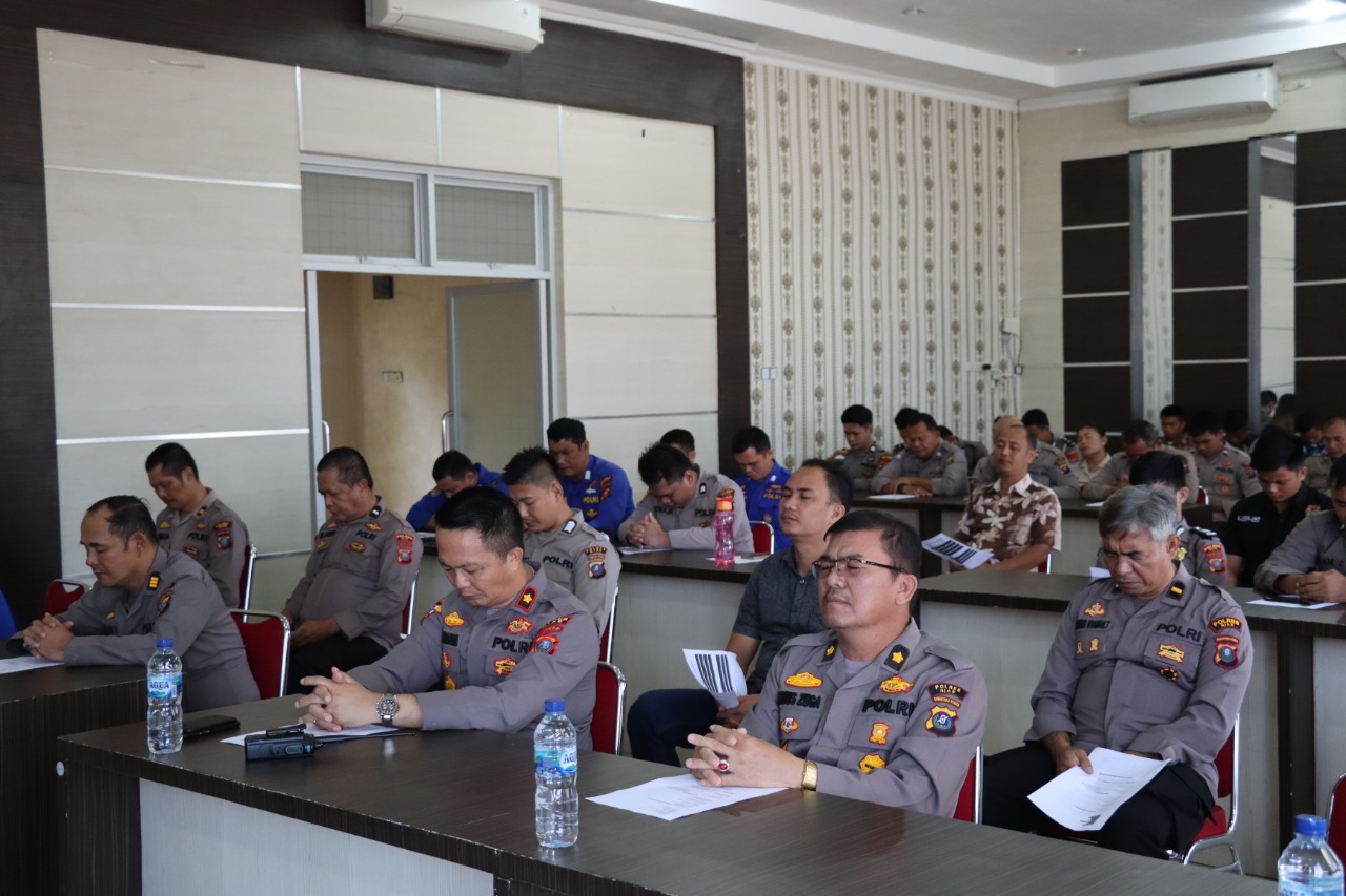 Polres Nias Rutin Laksanakan Binrohtal Bagi Personilnya