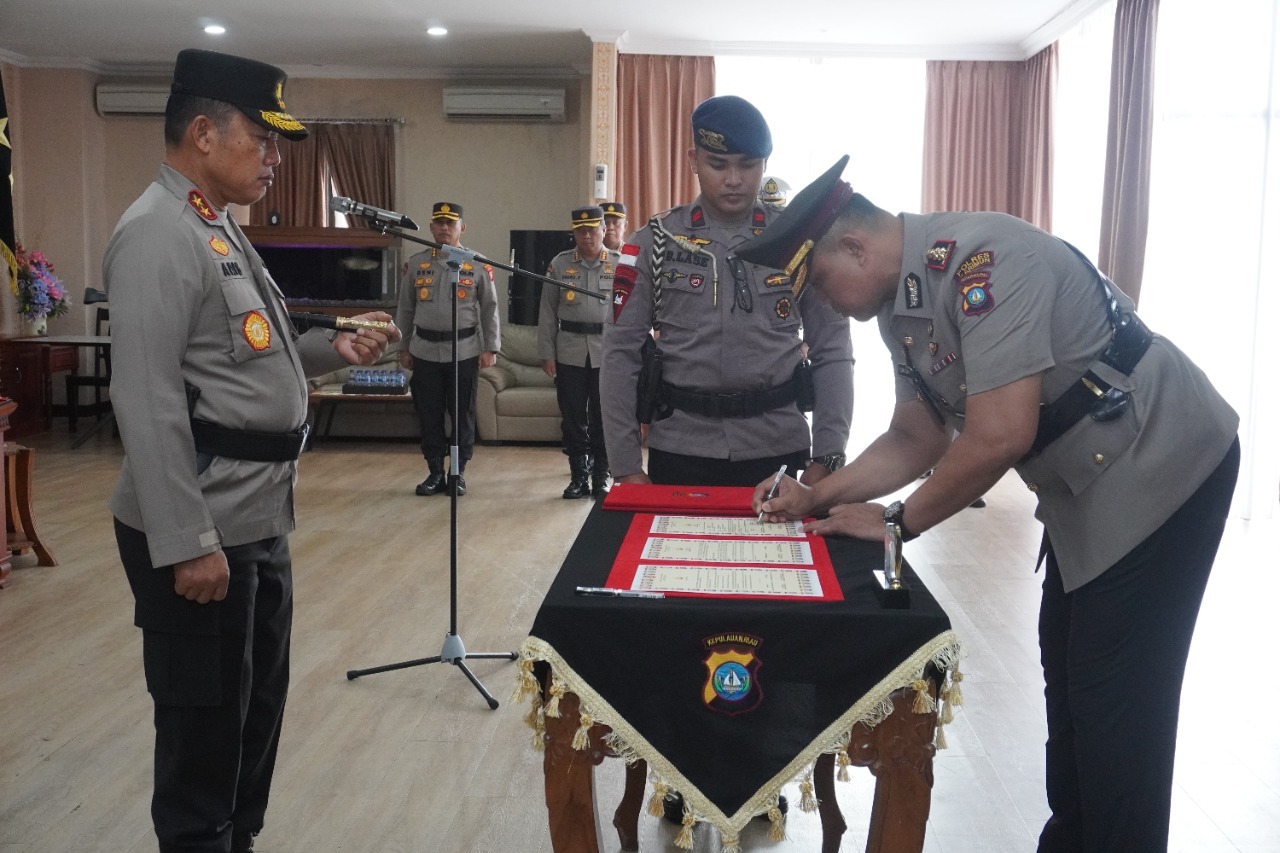 Sertijab Irwasda, Kapolres Karimun, Kapolres Bintan dan Kapolres Natuna Polda Kepri