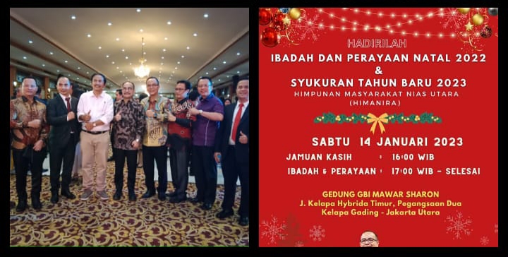 Firman Jaya Daeli Hadiri Perayaan Natal dan Syukuran Tahun Baru HIMANIRA Jabodetabek