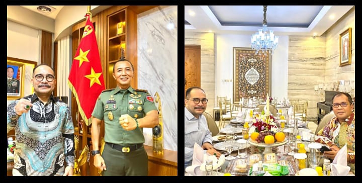 Firman Jaya Daeli Berdiskusi dengan Mayjen TNI Totok Imam Santoso