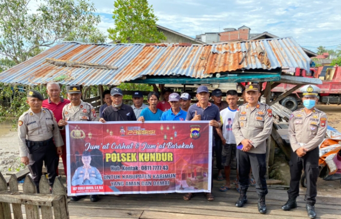 Polsek Kundur Polres Karimun menggelar kegiatan Jumat Curhat