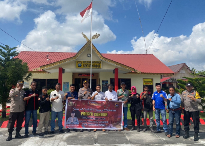 Polsek Kundur Bersama Aliansi Media Gelar Jum'at Curhat 