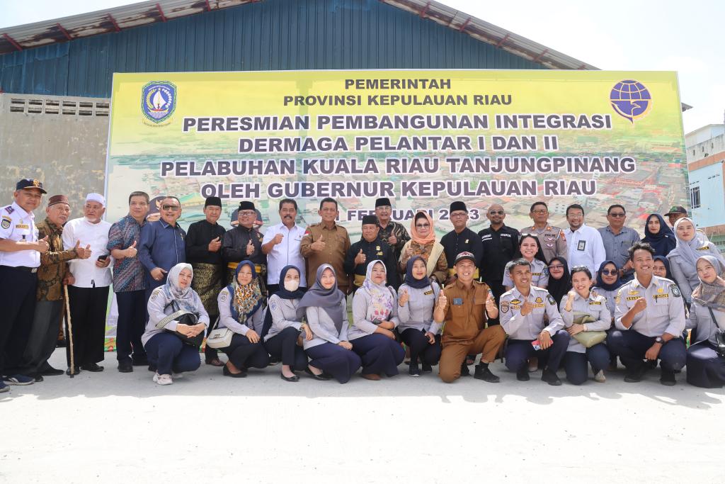 Gubernur Ansar Resmikan Proyek Integrasi Pelantar I & II Tanjungpinang