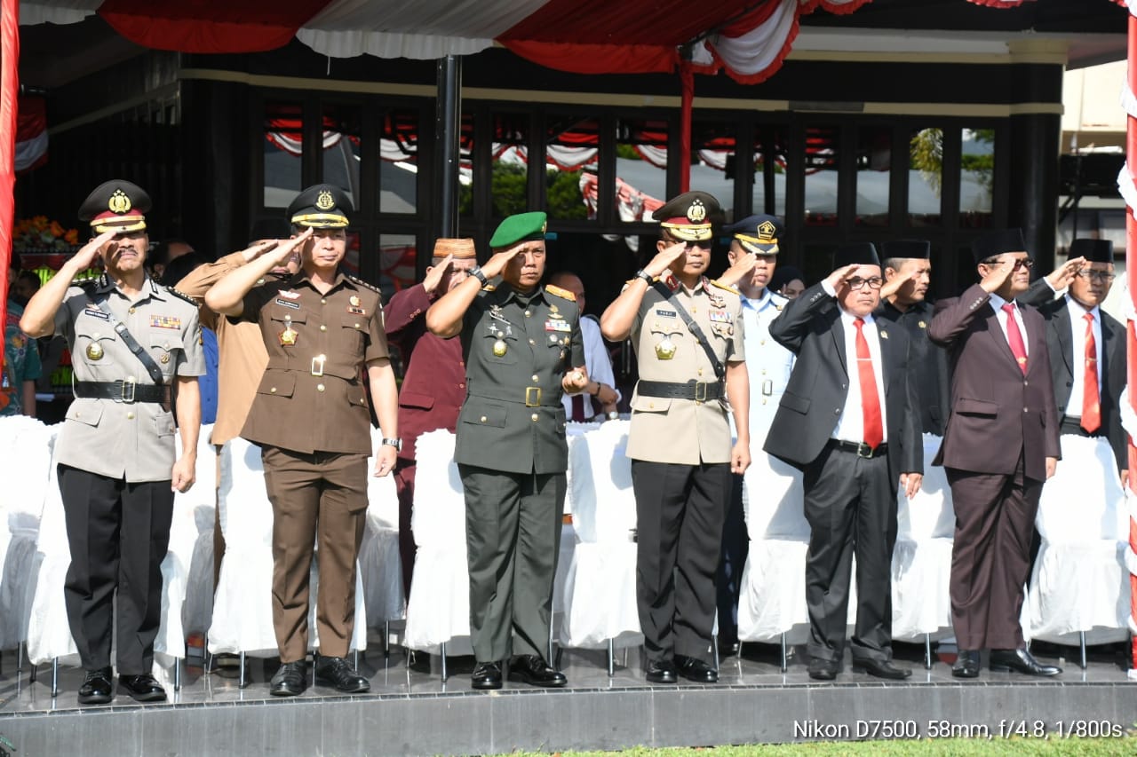 Danrem 133/NW Hadiri Upacara HUT Polda Gorontalo Ke-20 Tahun 2023