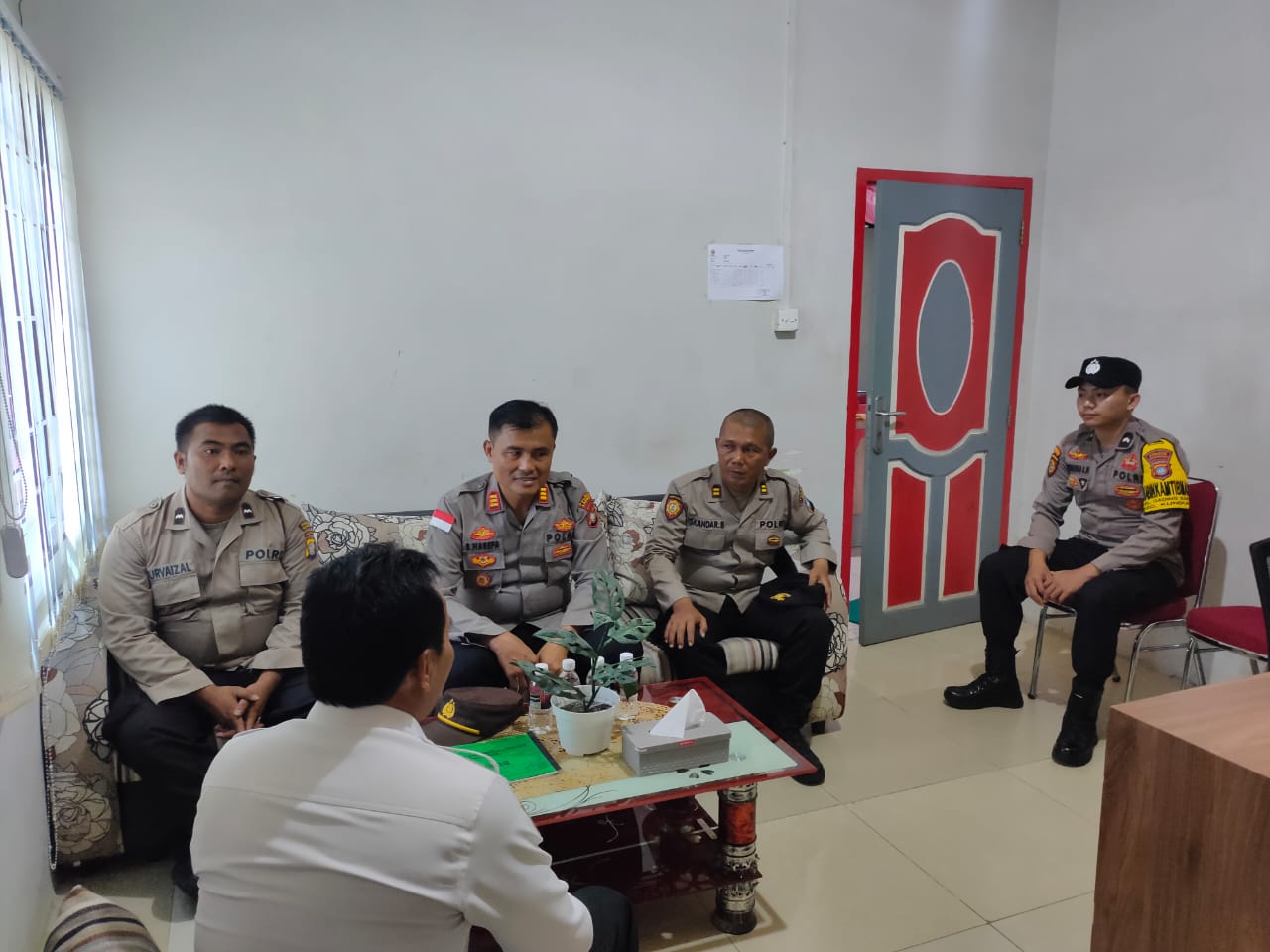 Polsek Kundur Lakukan Koordinasi Penanggulangan Bencana Alam