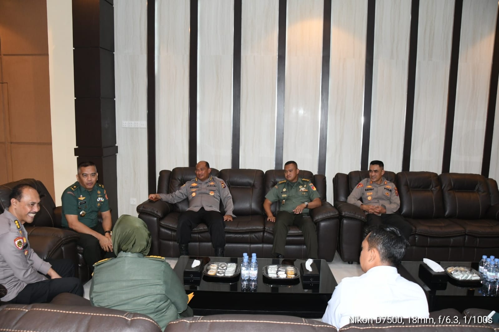 Kasiter Kasrem 133/NW Dampingi Tim Aju Lemhanas RI Berkunjung Ke Polda Gorontalo