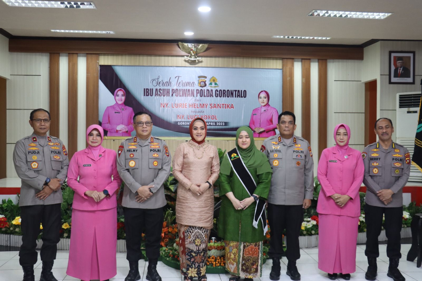 Ibu Luci Yoyol Menjabat Ibu Asuh Polwan Polda Gorontalo Mulai Hari Ini