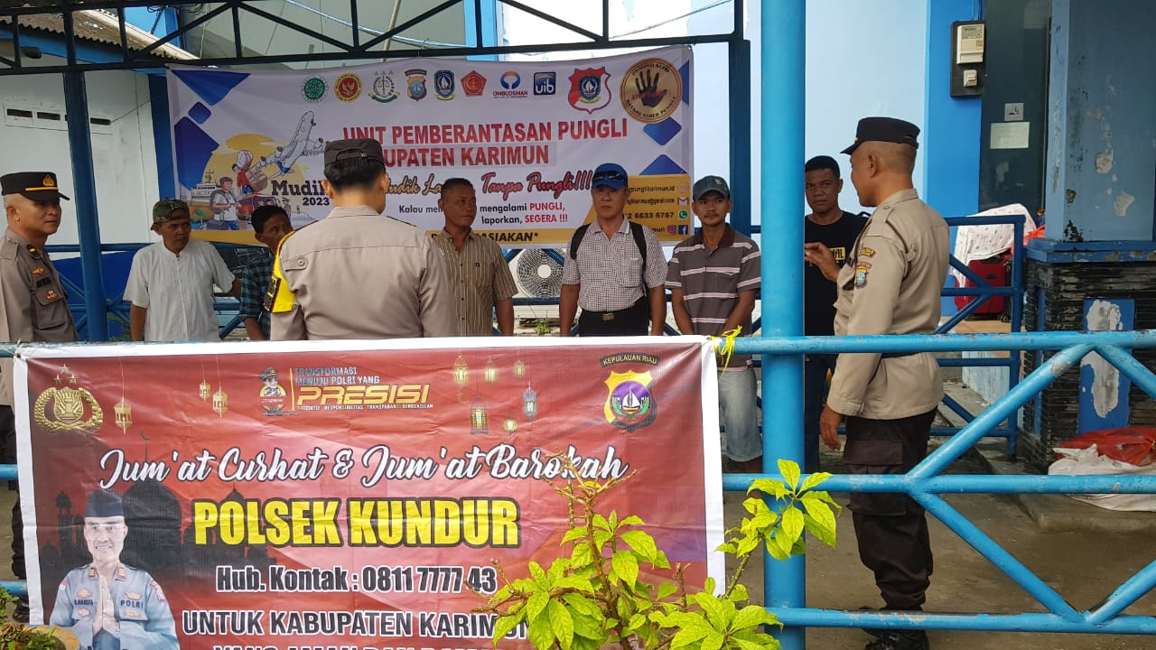 Polsek Kundur Laksanakan Jum'at Curhat di Pelabuhan Domestik Tanjung Batu