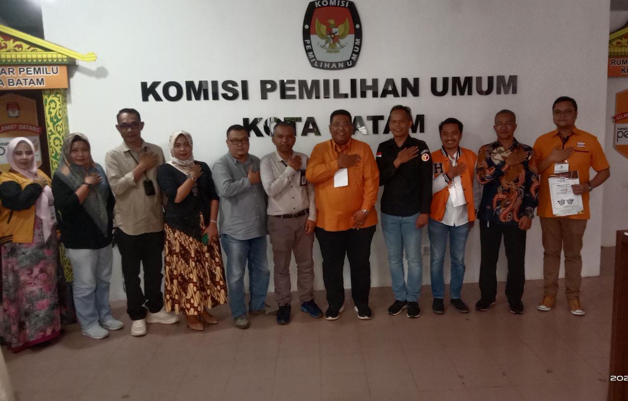 Pendaftaran Calon Legislatif DPC Partai Hanura Kota Batam Lolos Verifikasi