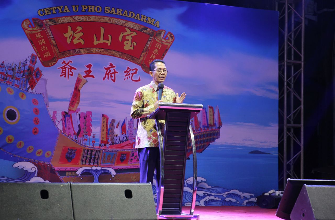 Amsakar Achmad Hadir di Malam Perayaan Hut Dewa Ng Hu Tua Ong Ya