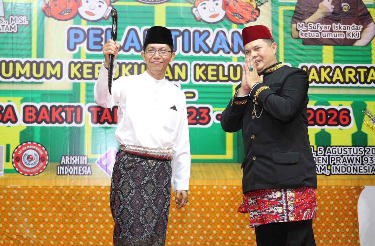 Amsakar Hadir di Pelantikan Ketua Umum Kerukunan Keluarga Jakarta Periode 2023-2026