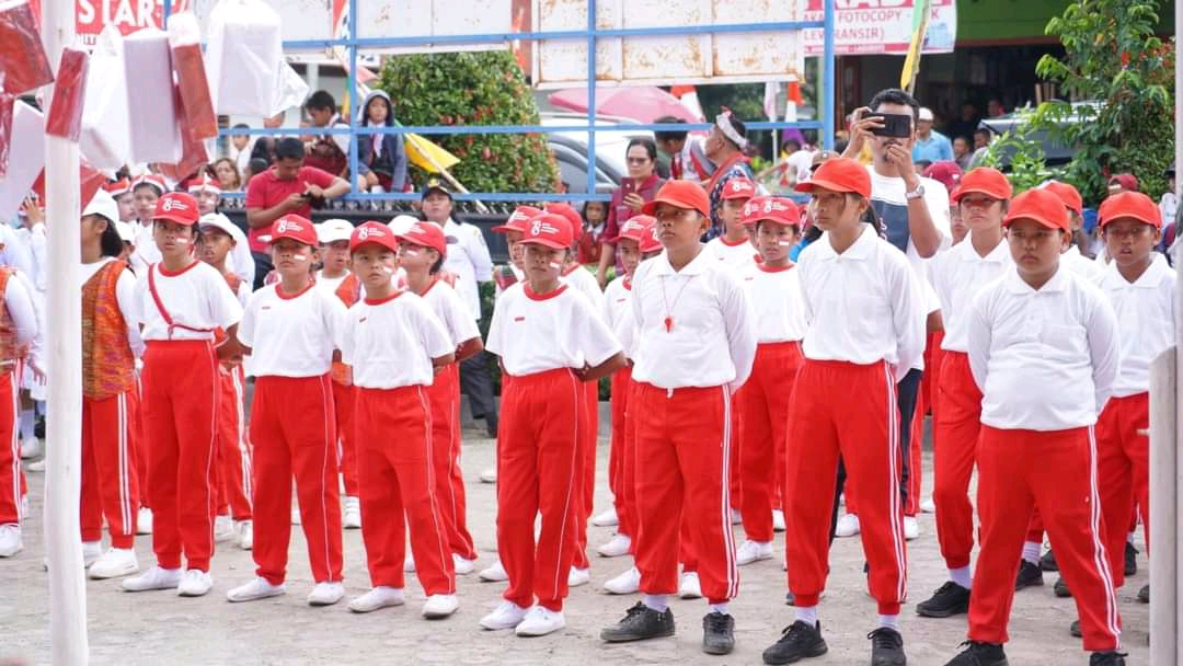 Meriahkan HUT RI ke-78, Lomba Gerak Antar Sekolah Digelar di Kecamatan Laguboti