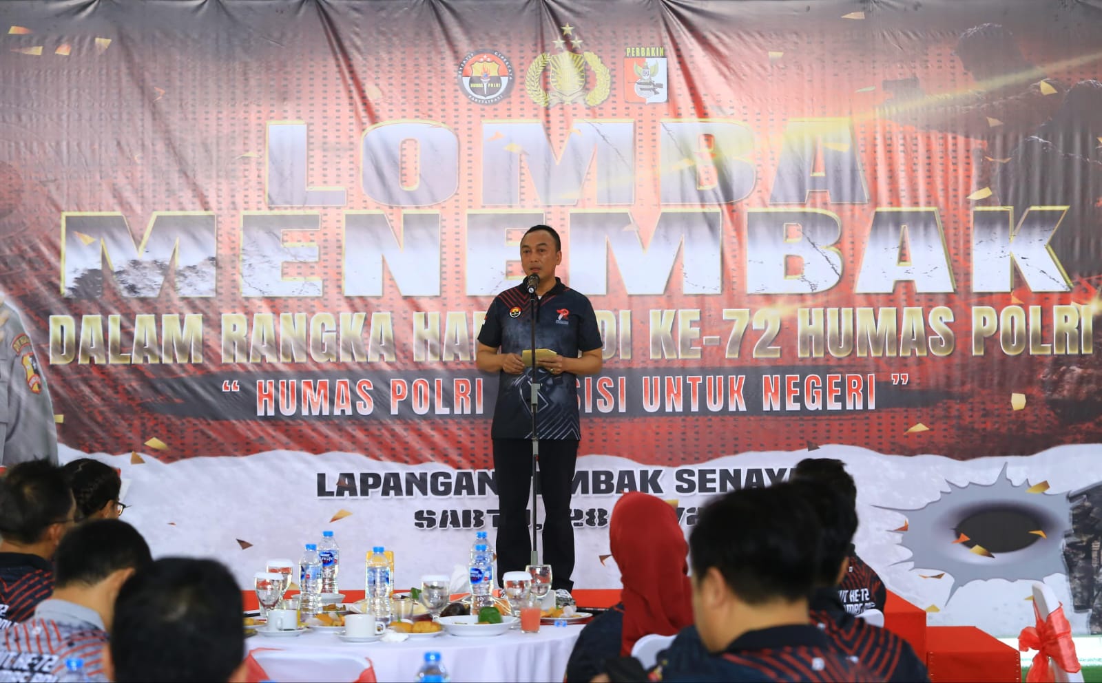 Kadiv Humas Polri Buka Pertandingan Menembak dengan Pemimpin Redaksi