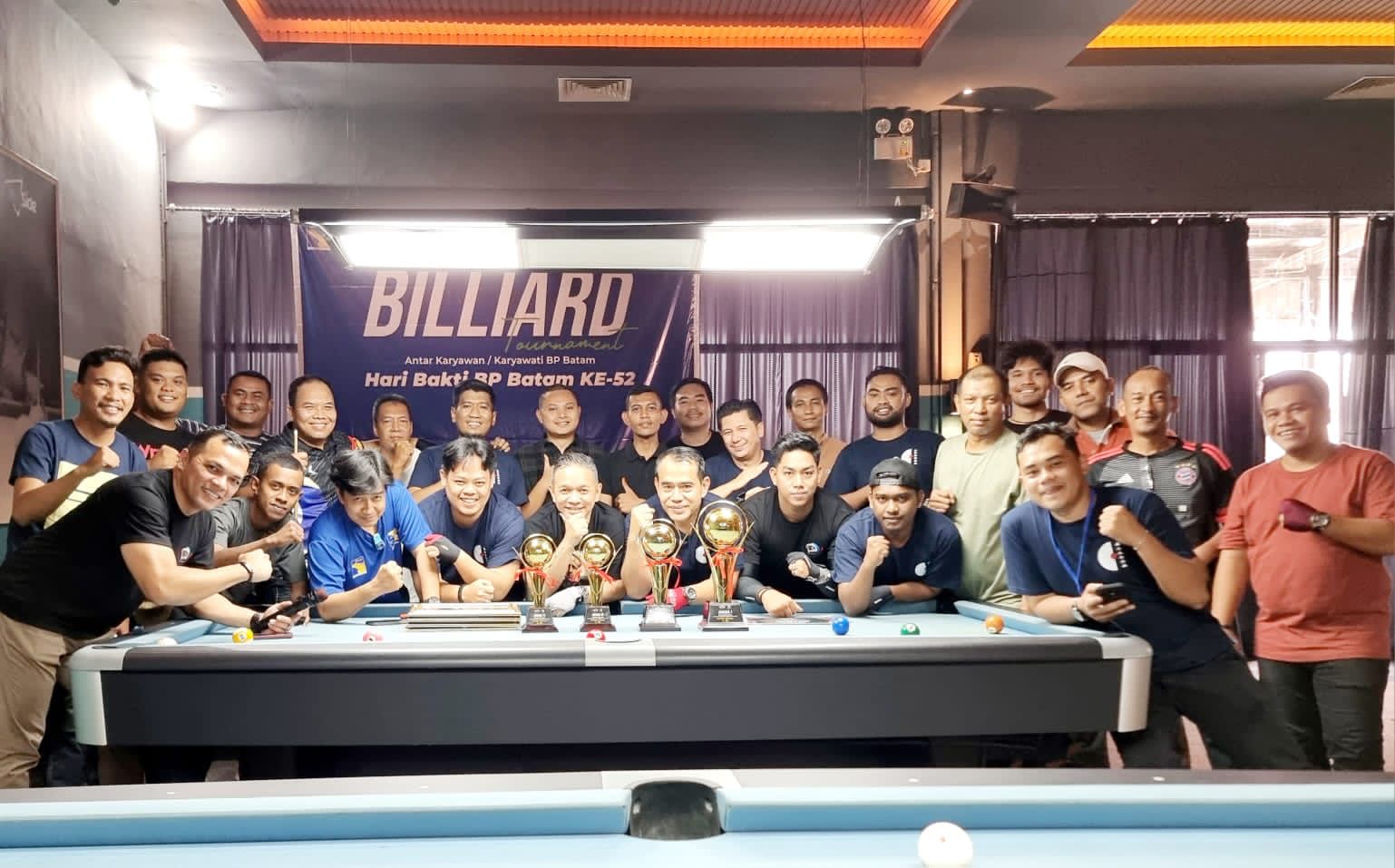 BP Batam Gelar Turnamen Billiard Antar Karyawan