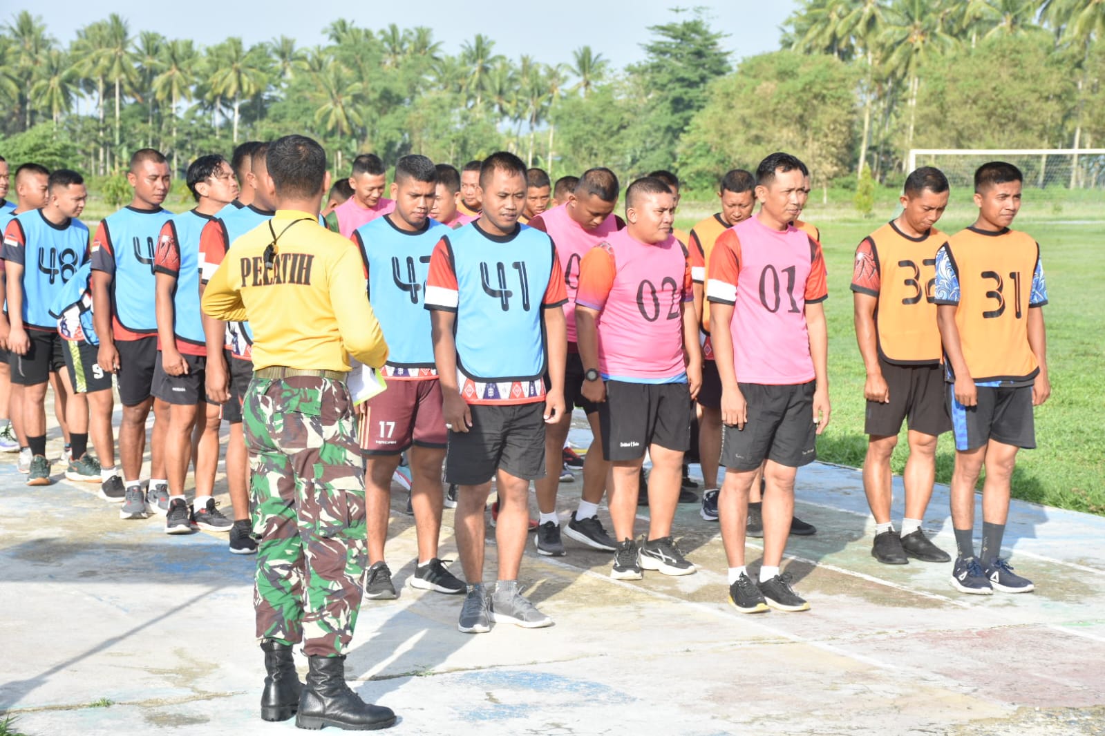 Korem 133/Nani Wartabone Gelar Tes Kesegaran Jasmani Periodik Semester II TA. 2023