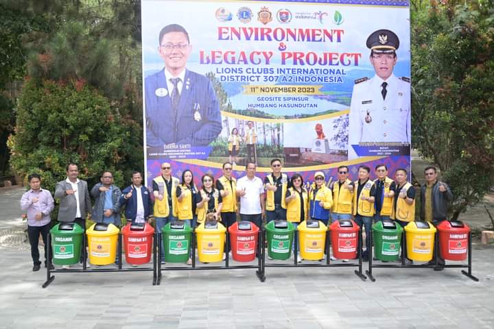 LCI Bangun Monumen Lions di Wisata Sipinsur Humbahas