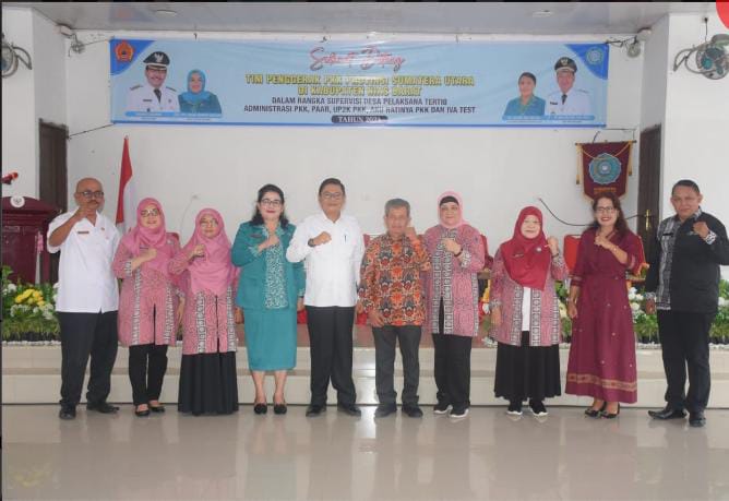 Sekda Nias Barat Terima Kunjungan Tim Supervisi PKK Provinsi Utara 