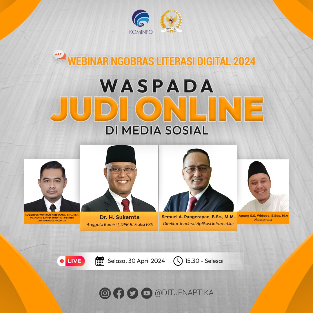 Anggota DPR RI Himbau Agar Waspada Judi Online di Media Sosial