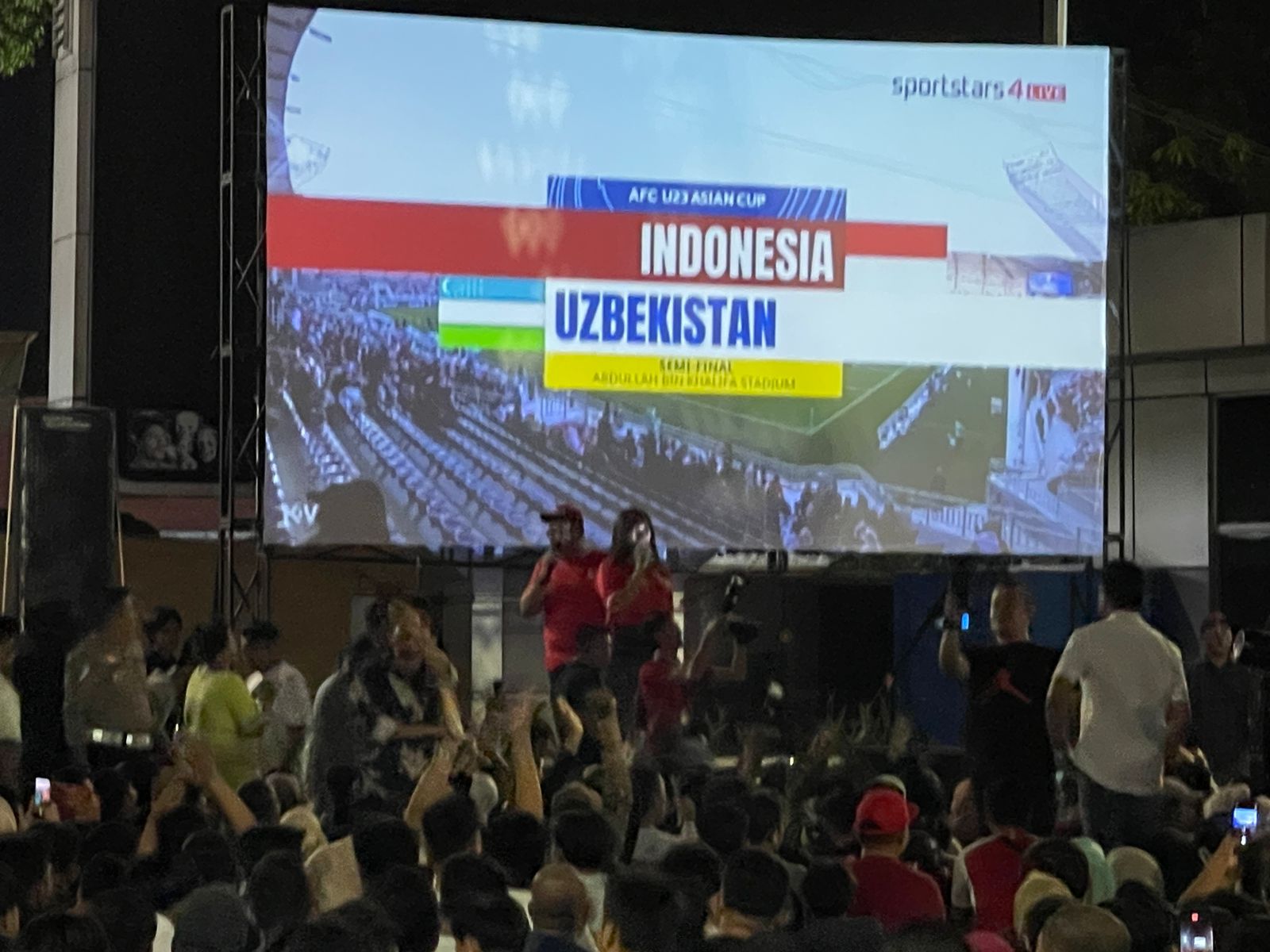 Dukung Timnas Indonesia, Polres Labuhanbatu Gelar Nobar Semifinal AFC U-23 Asian Cup 2024