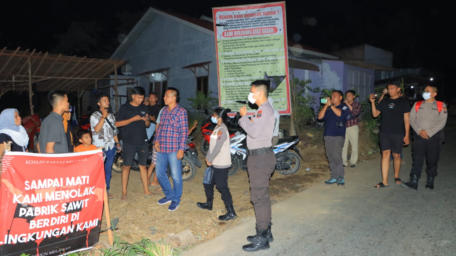 Polres Labuhanbatu Peduli Terhadap Korban Aksi Teatrikal Kubur Diri