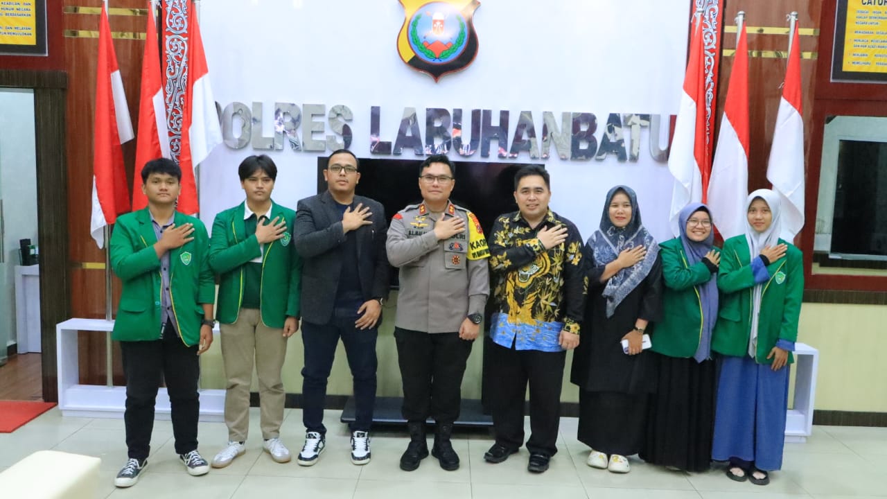 Kapolres Bernhard Malau Laksanakan Audensi Public Speaking dengan Rektor, Dosen, dan Mahasiswa UNIVA Labuhanbatu