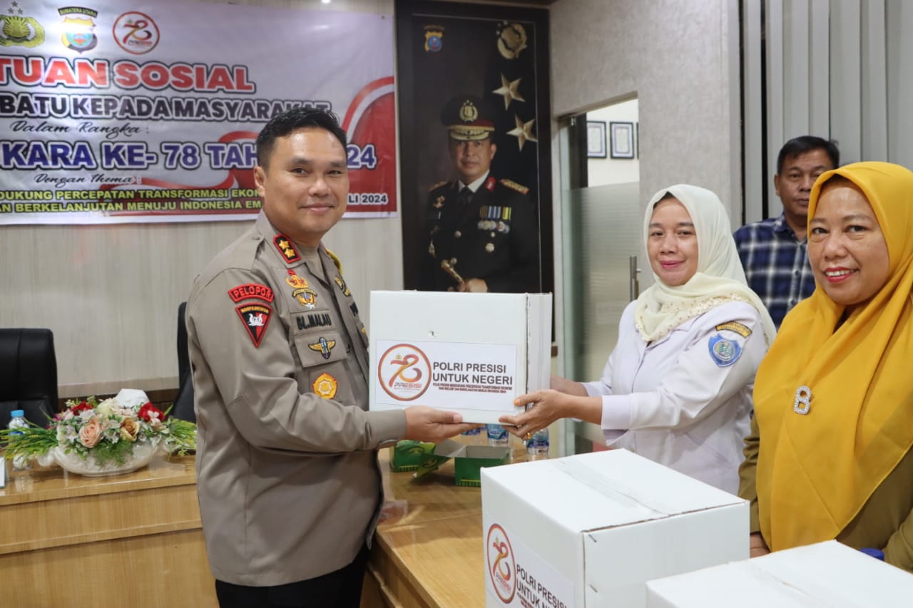 Kapolres Labuhanbatu Adakan Bakti Sosial dalam Rangka Hari Bhayangkara ke-78