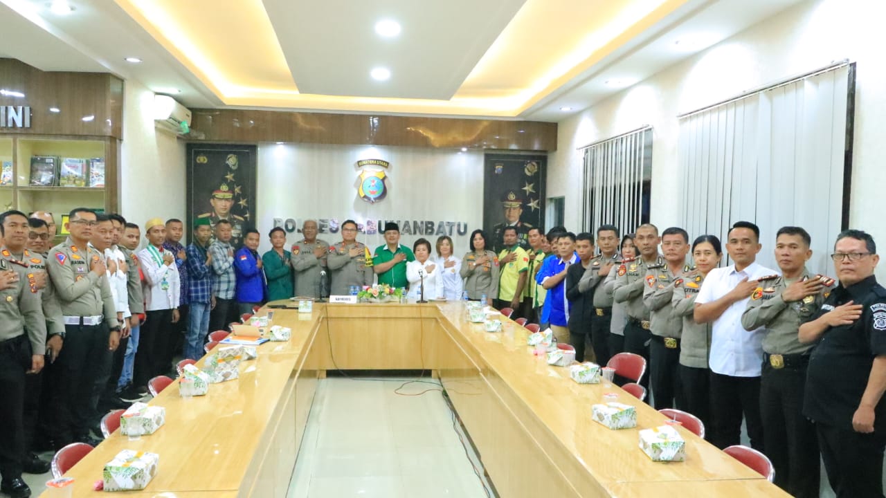 Polres Labuhanbatu Ikuti Zoom Meeting Divhumas Polri