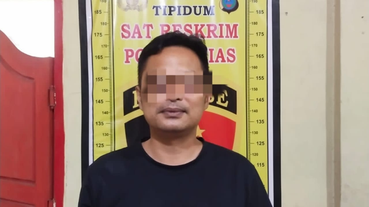 Polres Nias Lakukan Penahanan Seusai Satu Anggota Ormas Jadi Tersangka Penganiayaan di Hotel Binaka II Menyerahkan Diri