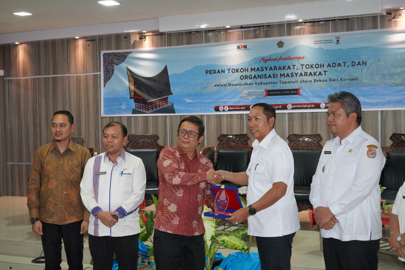 Pemkab Tapanuli Utara Bersama KPK RI Gelar Kegiatan Diseminasi Anti Korupsi