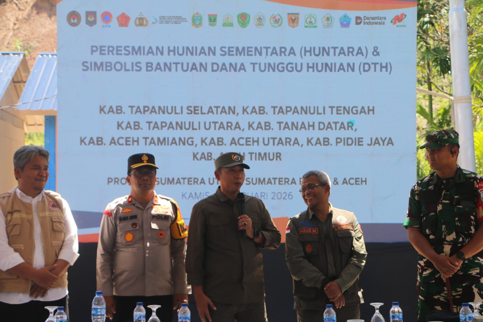 Huntara Diresmikan Mendagri, Bupati Tapanuli Utara Pastikan Warga Tak Lagi di Pengungsian