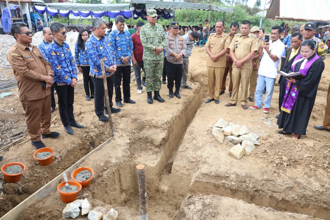 Pemkab Tapanuli Utara Apresiasi Peletakan Batu Pertama Gerai KDMP Sidagal