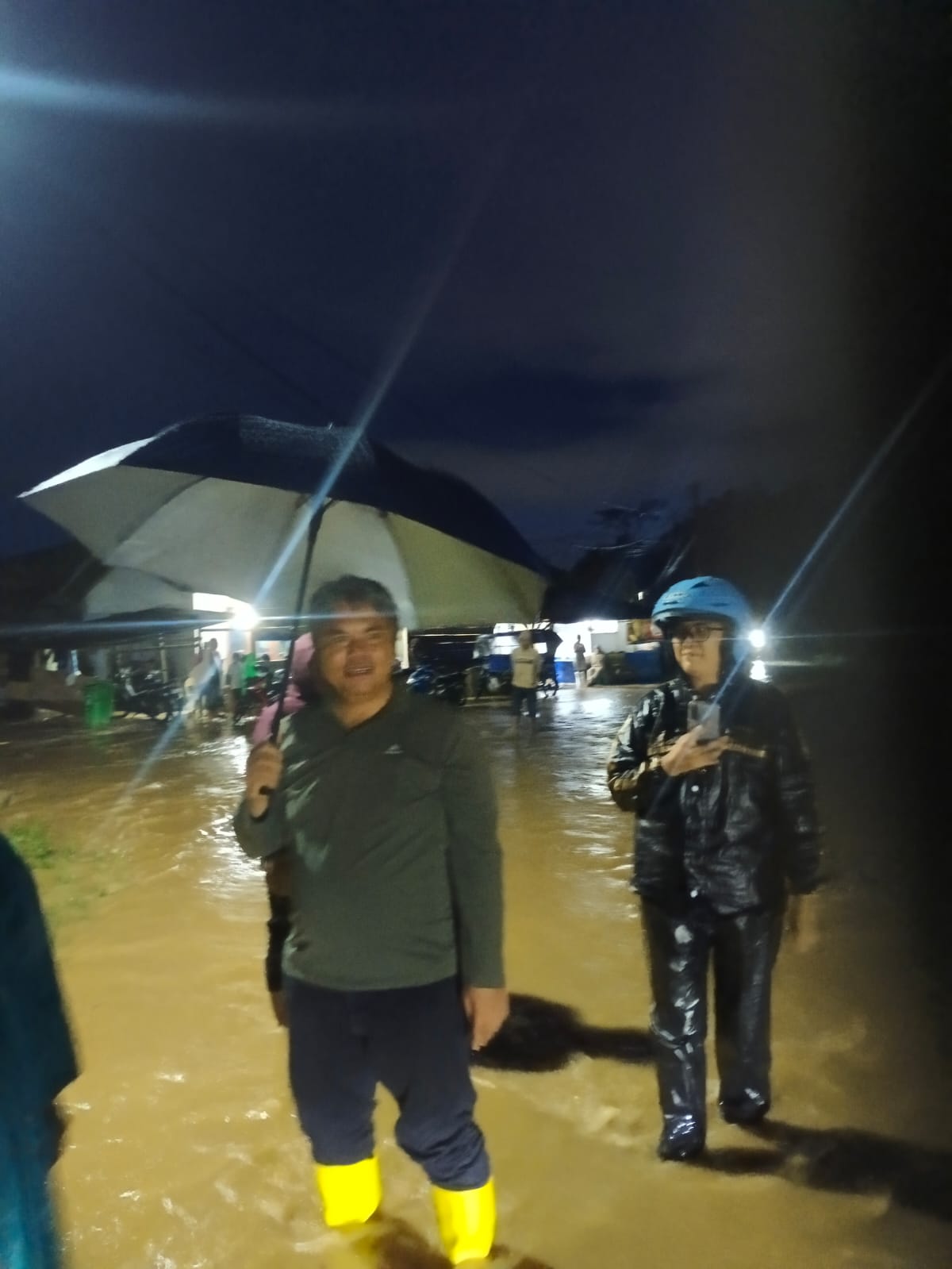‎Tinjau Meluapnya Aek Haidupan Siwaluompu, Pemkab Tapanuli Utara Tetap Upayakan Percepatan Penanganan Normalisasi