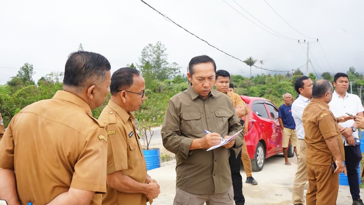 Bupati JTP Hutabarat Tinjau Huntap Dolok Nauli, Tuntaskan Masalah Sertifikat Hingga Infrastruktur