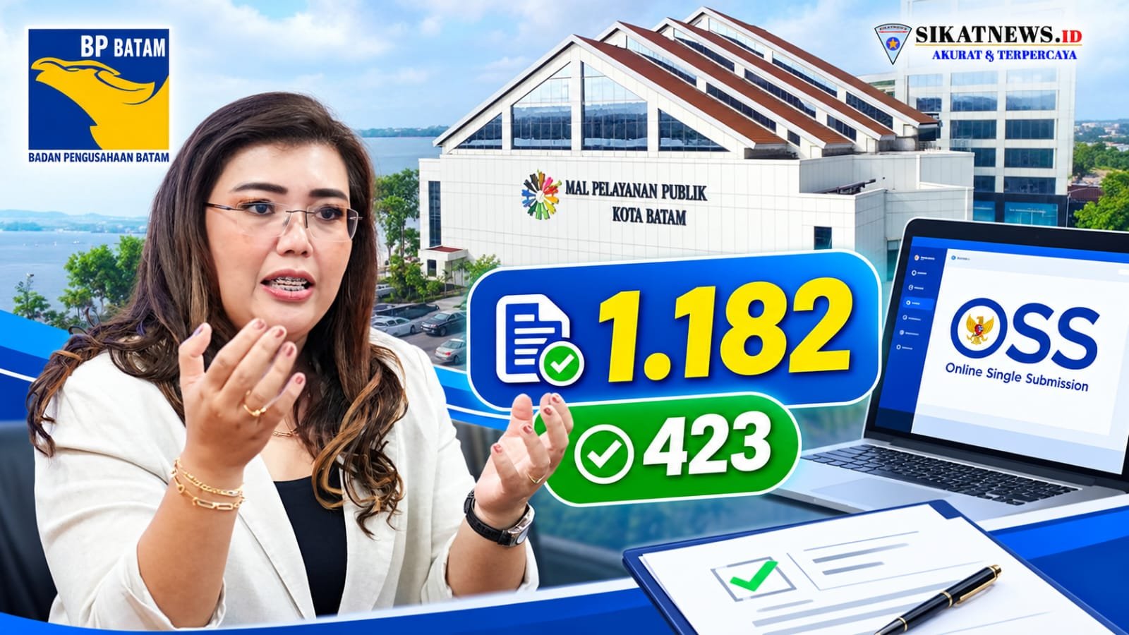 BP Batam Catat 1.182 Permohonan OSS, 423 Perizinan Sudah Diterbitkan