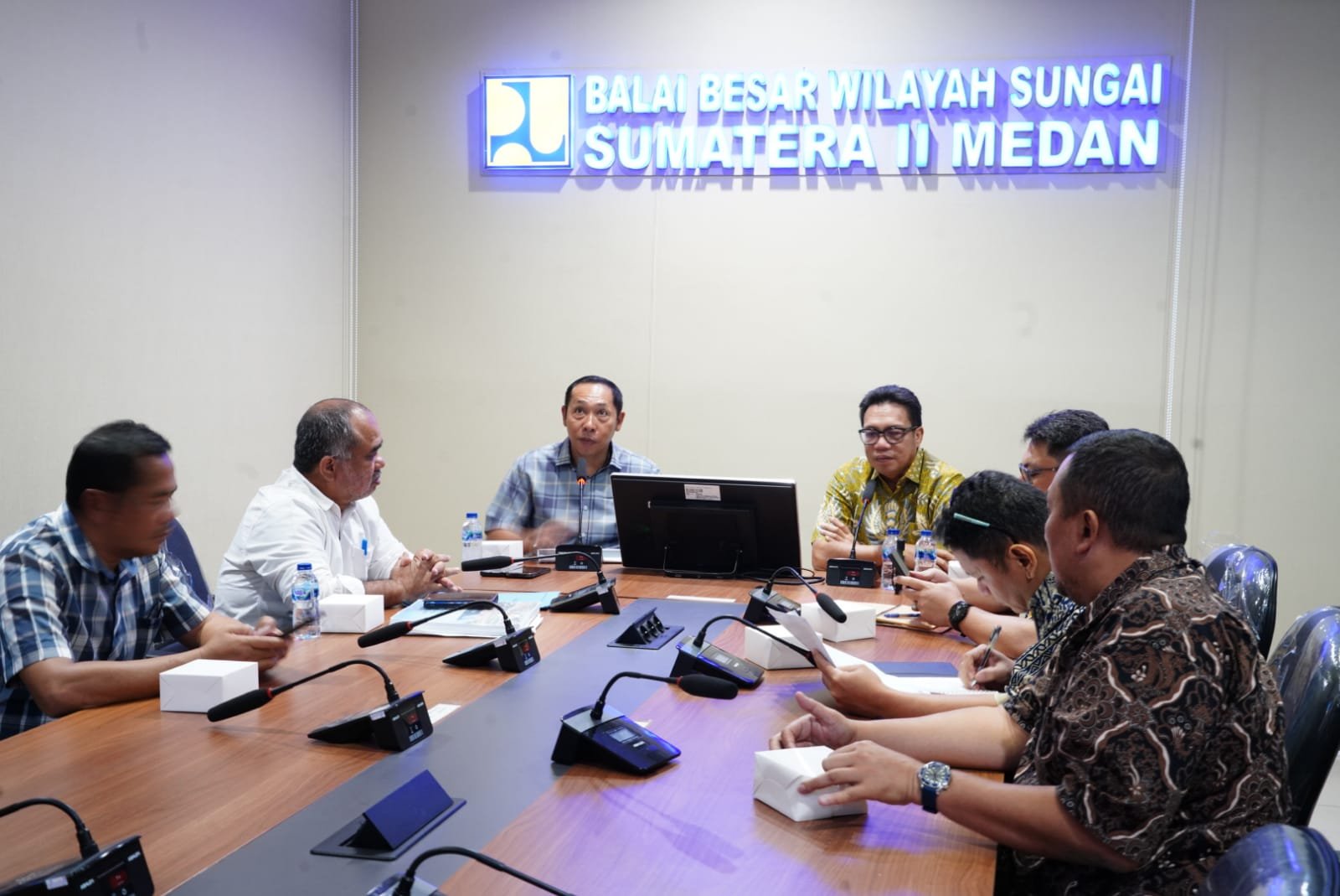 Bupati JTP Hutabarat Jemput Bola ke BBWSS II, Terobosan Cepat Pulihkan Irigasi dan Tanggul di Tapanuli Utara