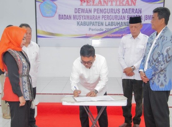 Bupati dan Wabup Labuhanbatu Hadiri Pelantikan BMPS Periode 2026–2031, Dorong Penguatan Pendidikan Swasta