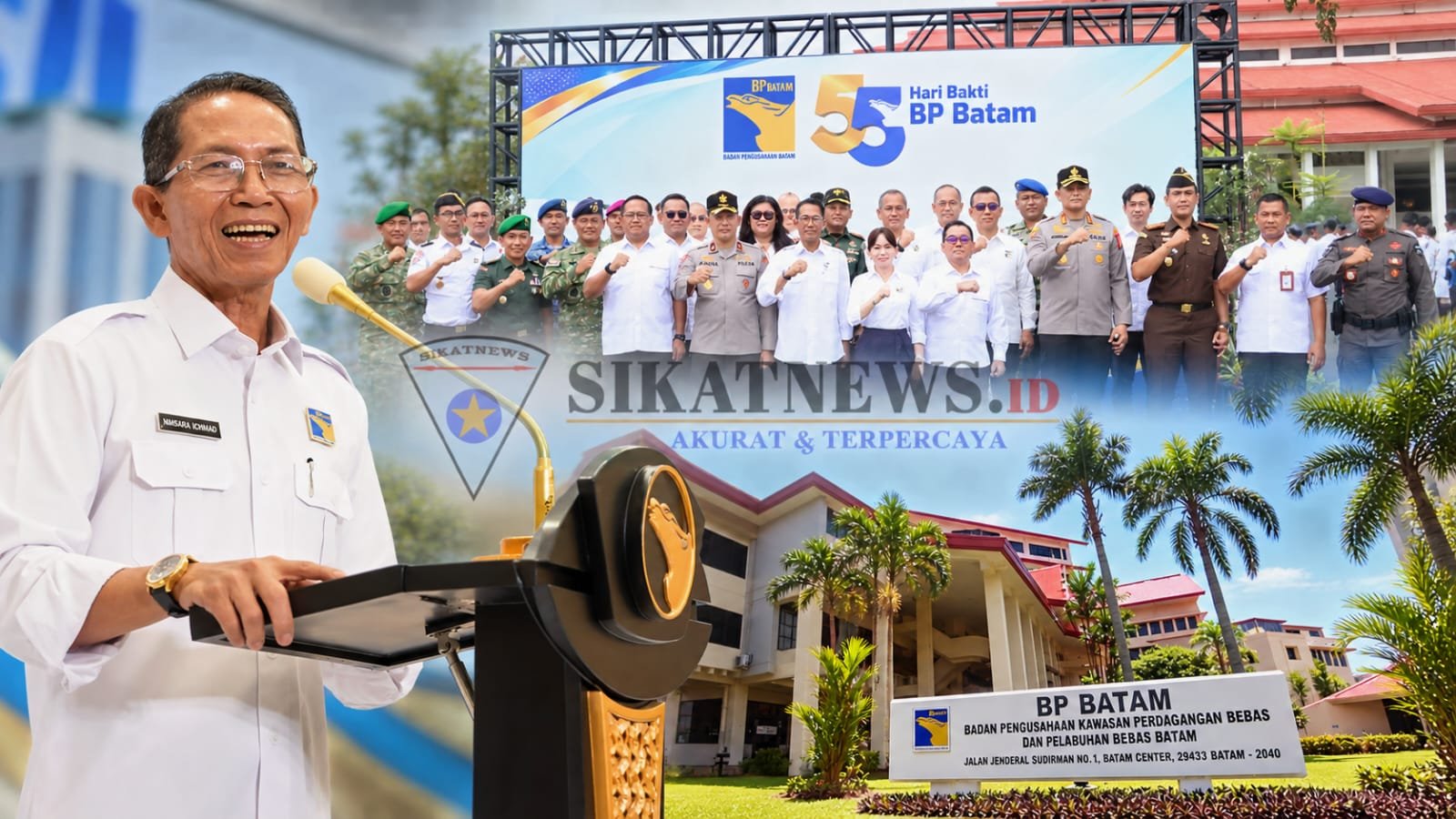 Hari Bakti ke-55 BP Batam, Amsakar Achmad dan Li Claudia Ajak BP Batam Perkuat Pembangunan